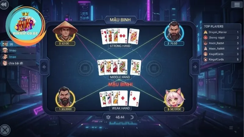 Luật chơi Mậu Binh Rikvip cơ bản